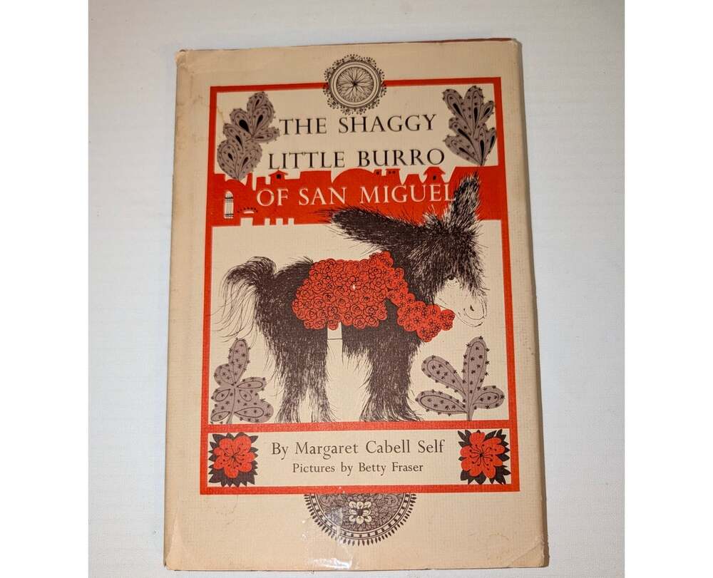 Vtg 1965 The Shaggy Little Burro of San Miguel First Edition HC Book